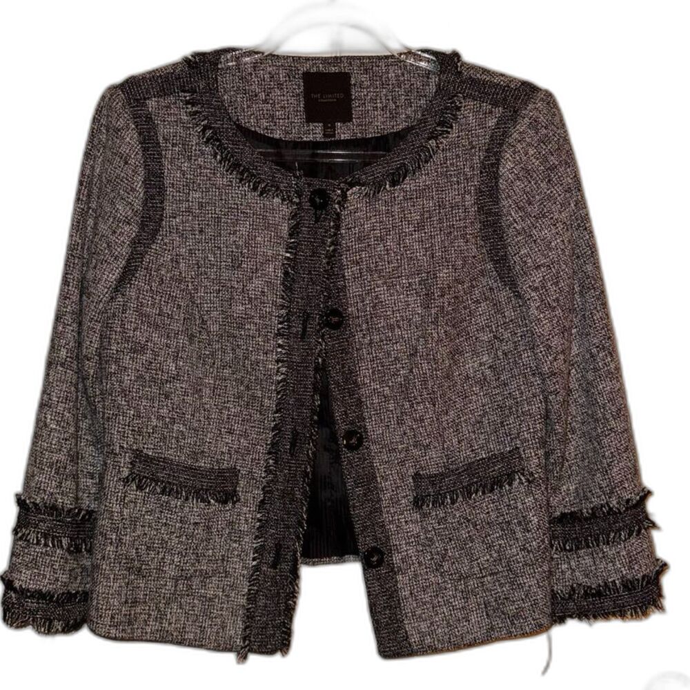 The Limited Collection Black Tweed Jacket Medium